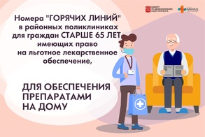 

Гражданам старше 65 лет, имеющим право на льготное лекарственное обеспечение, доставят лекарства на дом рисунок
