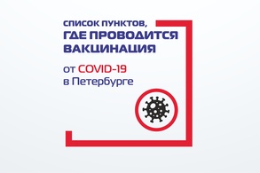 

Обновленный список пунктов, где проводится вакцинация от COVID-19 в Петербурге рисунок
