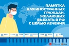 

Памятка для иностранных граждан, желающих въехать в Российскую Федерацию с целью лечения рисунок

